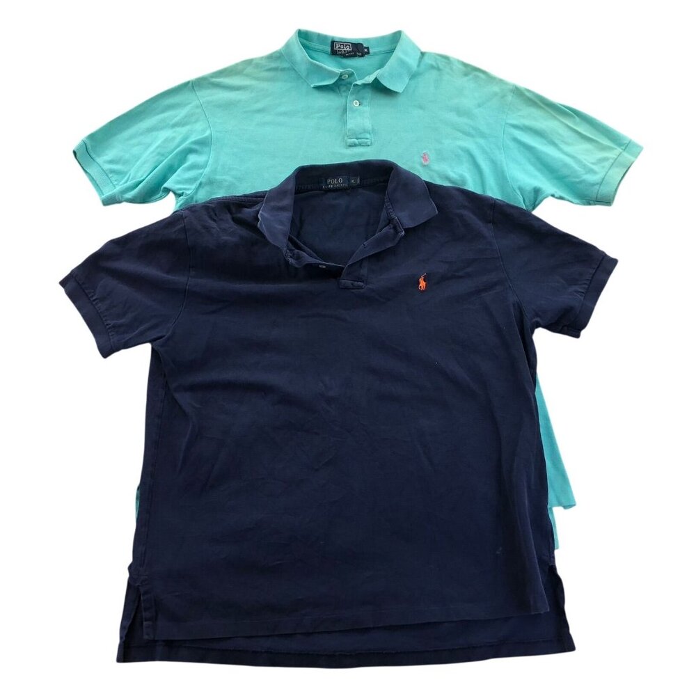 2 Polo Ralph Lauren Mens Polo Shirt Size XL Polo Lot Of Two Short Sleeve Top